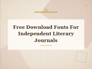 Essential Fonts for Literary Journal Design